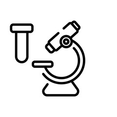 microscope sign symbol vector