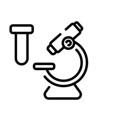 microscope sign symbol vector