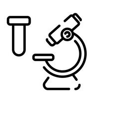 microscope sign symbol vector
