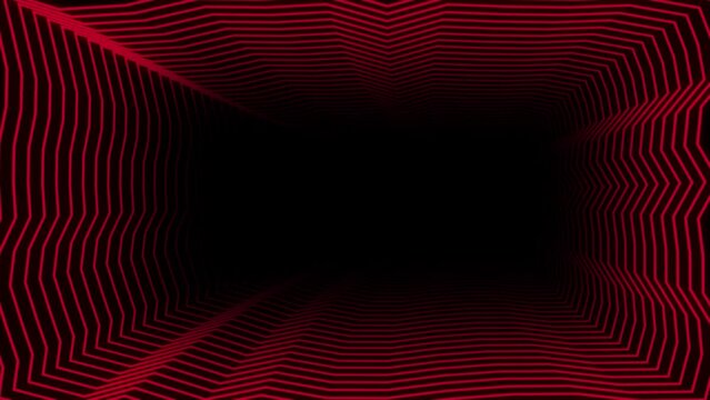 Red Rectangle Wiggle Loop Animation. Video animation Ultra HD 4K