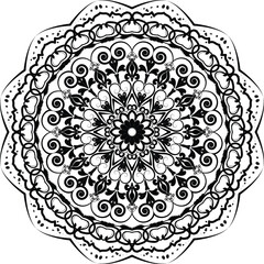 Minimal Mandala Abstract Backgroun Design Template