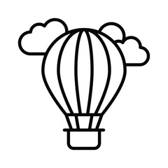 Creatively designed vector of hot air balloon, enjoy the adventure of hot air ballooning