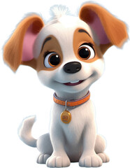 cute 3d puppy, in the style of photorealistic 