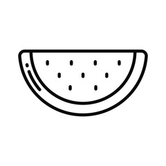 Grab this carefully designed icon of watermelon in trendy style, ready to use vector