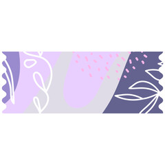 Pastel Abstract Doodle Washi Tape