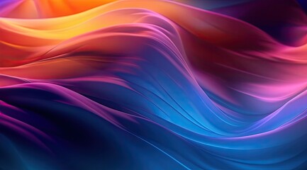 Fototapeta premium Multi layers color texture papercut layers in gradient banner. Cover layout material design template. Abstract realistic papercut decoration textured with cardboard wavy layers. Ai generative