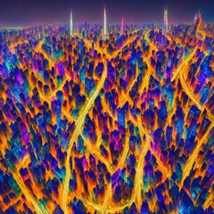  Captivating Cityscape Art Piece