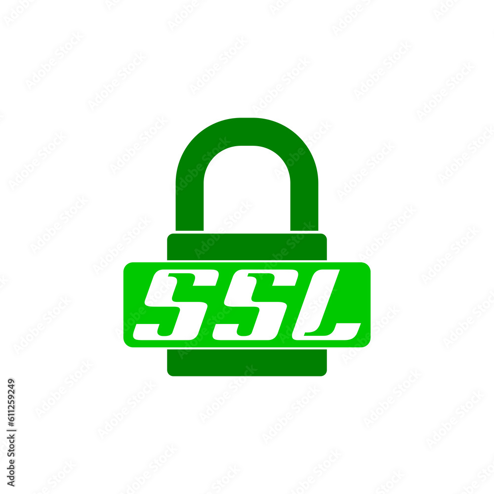 Poster ssl icon isolated on transparent background