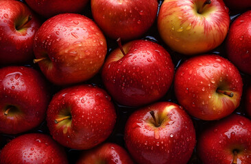 Fototapeta na wymiar feach apples seamless background