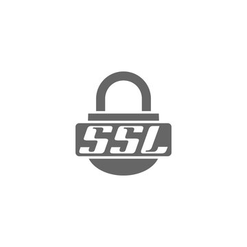 SSL icon isolated on transparent background