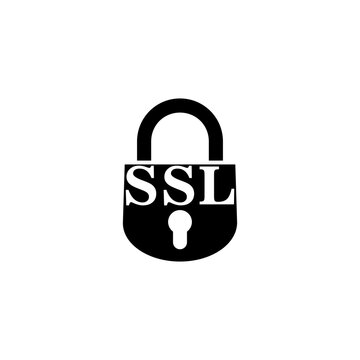 SSL icon isolated on transparent background