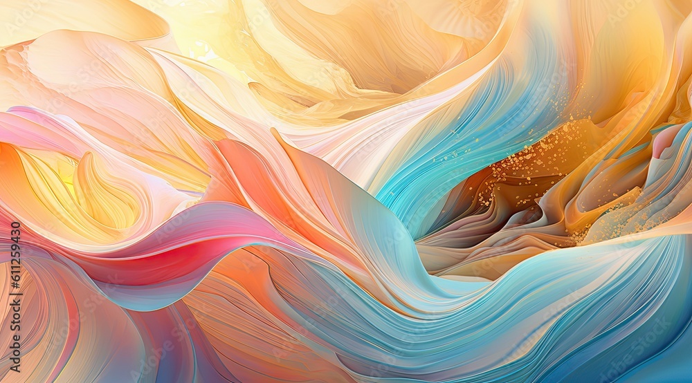 Poster multi layers color texture papercut layers in gradient banner. cover layout material design template