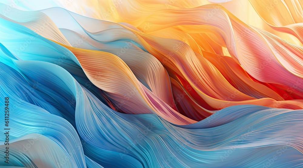 Poster multi layers color texture papercut layers in gradient banner. cover layout material design template