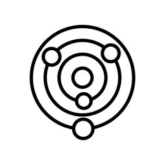 planet sign symbol vector