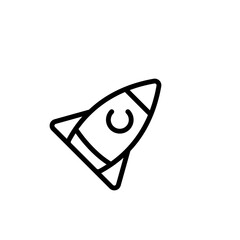 rocket sign symbol vector