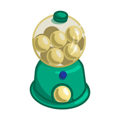 small green game carbinet. toy for child. play, funny, holiday