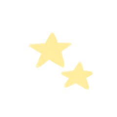 Fototapeta na wymiar Illustration of two yellow stars