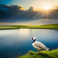 swan on the lake