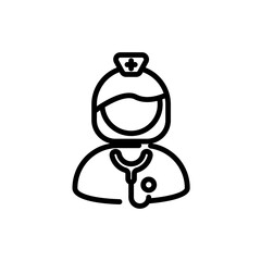 nurse sign symbol vector