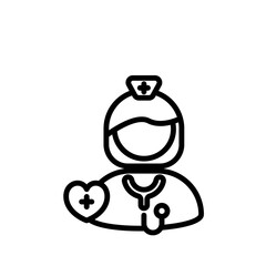 nurse sign symbol vector