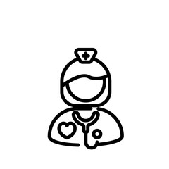 nurse sign symbol vector
