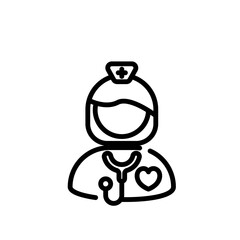 nurse sign symbol vector