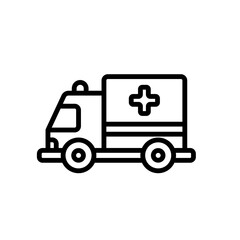ambulance sign symbol vector