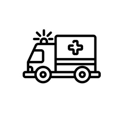 ambulance sign symbol vector