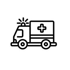 ambulance sign symbol vector