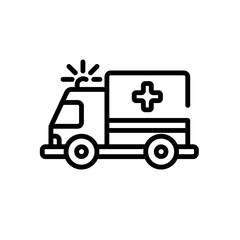 ambulance sign symbol vector