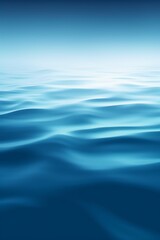Smooth soft calm summer ocean marine blue background Generative AI