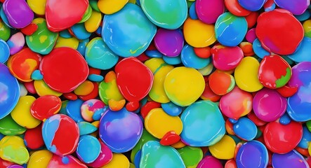 Fototapeta na wymiar Colorful Pebbles - Ai