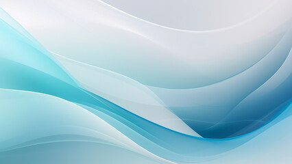 氷の世界をイメージした美しい丸みを帯びた水が流れるラインの壁紙, with Generative AI