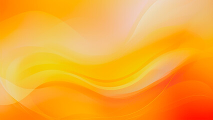 オレンジ色を基調とした美しい丸みを帯びた流れるラインの壁紙, with Generative AI