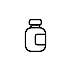 medicine bottle sign symbol vector