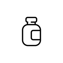 medicine bottle sign symbol vector