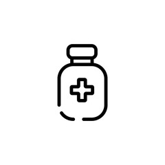 medicine bottle sign symbol vector