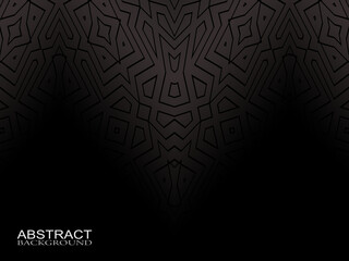 Black abstract geometric background. Modern shape concept.