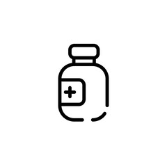 medicine bottle sign symbol vector