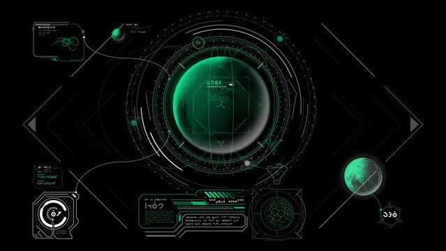 Infographics of exploration of distant space worlds.