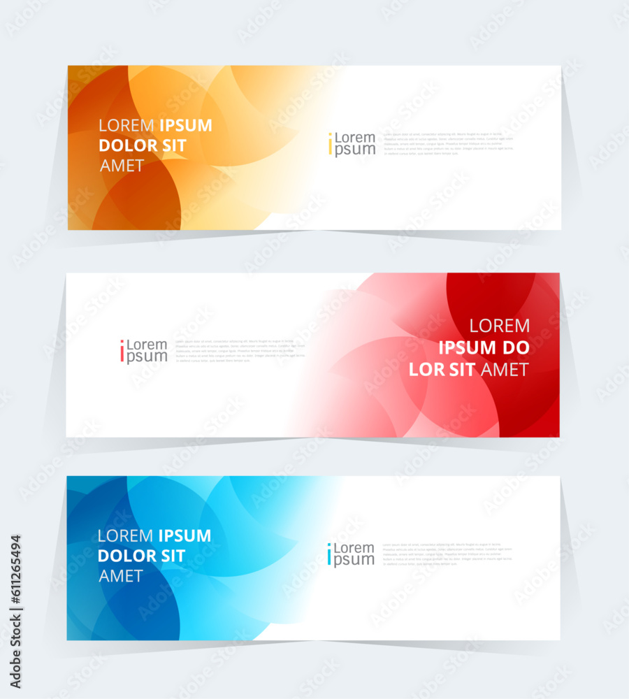 Poster geometric banner design with vector presentation template.