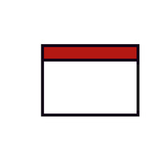 frame with ribbon