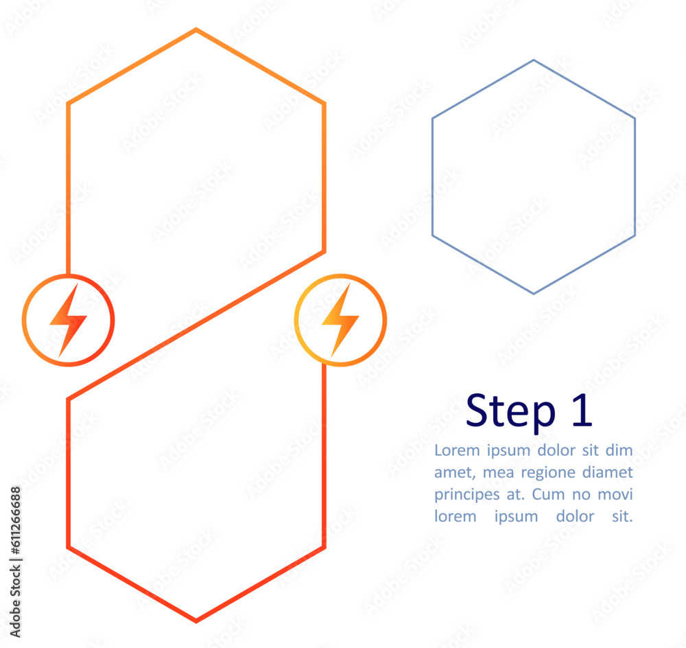Aufkleber electricity generation infographic chart design element set. abstract vector symbols for infochart w