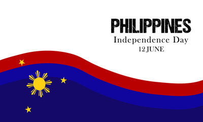 philippines independence day vector background. suitable for card, banner, or poster