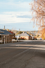 The streets in Oatlands, Tasmania, Australia