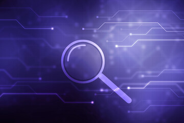 2d illustration lens search button 
