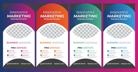 Modern Business Roll Up Banner Design