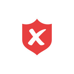 Cross Sign Cancel Denial Icon Vector