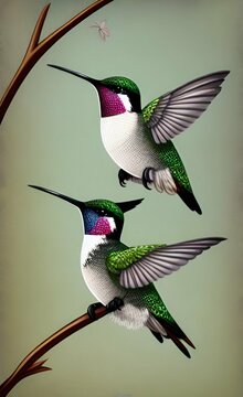 hummingbird art