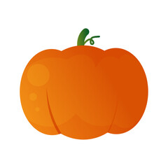 Vector pumpkin for fall, halloween and thanksgiving with transparent background
